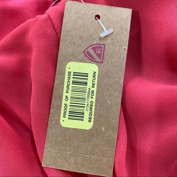 Cremieux Denise Coral Chiffon Maxi Dress Size Medium - Picture 6 of 8